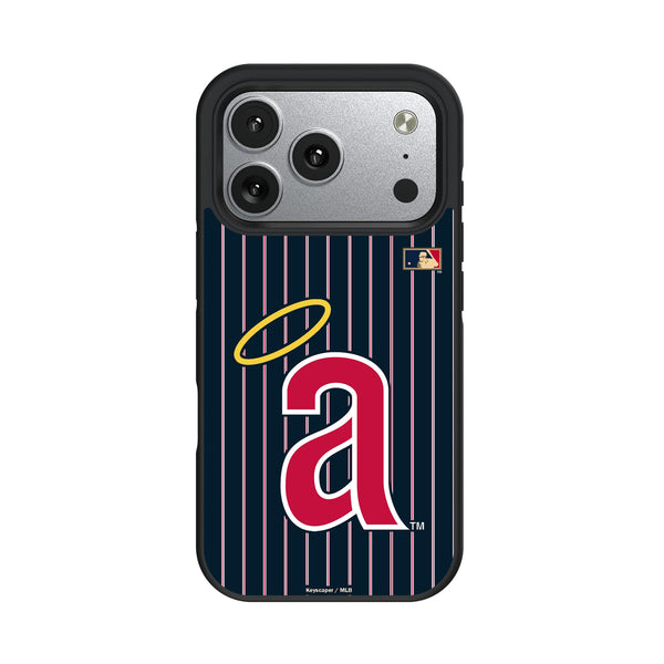 LA Angels 1971 - Cooperstown Collection Pinstripe iPhone Bump Phone Case for Apple iPhone