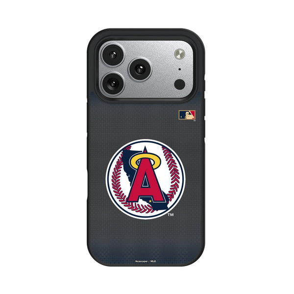 LA Angels 1986-1992 - Cooperstown Collection Linen iPhone Bump Phone Case for Apple iPhone