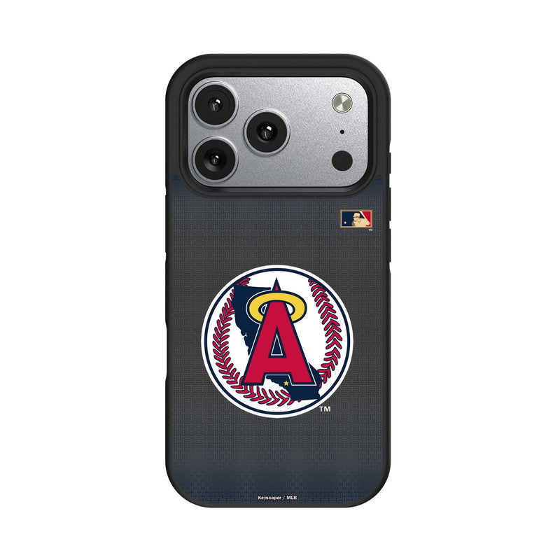 LA Angels 1986-1992 - Cooperstown Collection Linen iPhone Bump Phone Case for Apple iPhone
