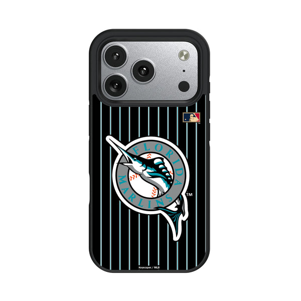 Miami Marlins 1993-2011 - Cooperstown Collection Pinstripe iPhone Bump Phone Case for Apple iPhone