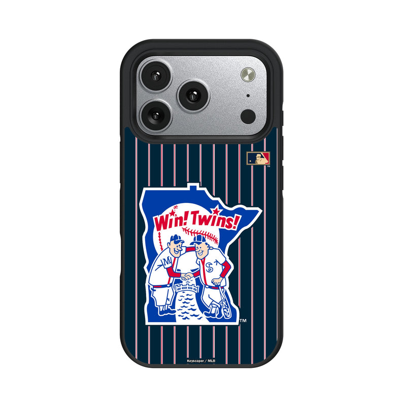 Minnesota Twins 1976-1986 - Cooperstown Collection Pinstripe iPhone Bump Phone Case for Apple iPhone