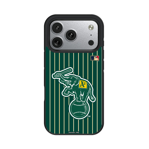 Oakland As Home 1988 - Cooperstown Collection Pinstripe iPhone Bump Phone Case for Apple iPhone
