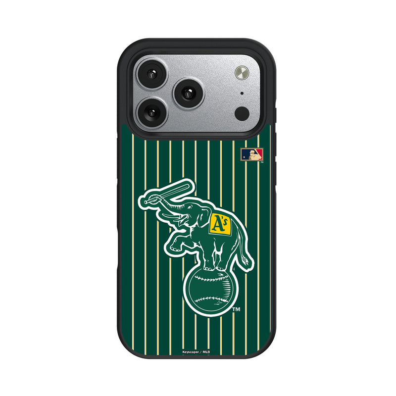 Oakland As Home 1988 - Cooperstown Collection Pinstripe iPhone Bump Phone Case for Apple iPhone