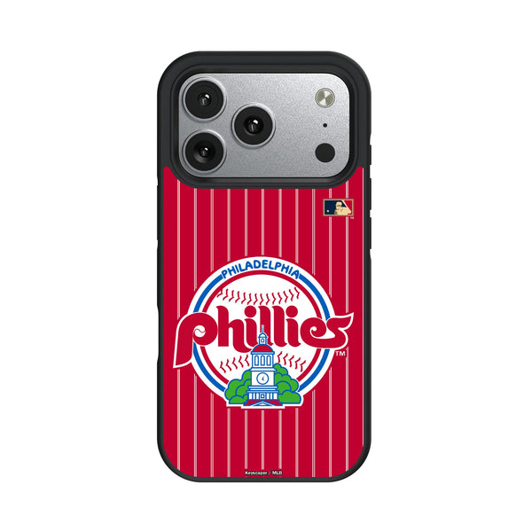 Philadelphia Phillies 1984-1991 - Cooperstown Collection Pinstripe iPhone Bump Phone Case for Apple iPhone