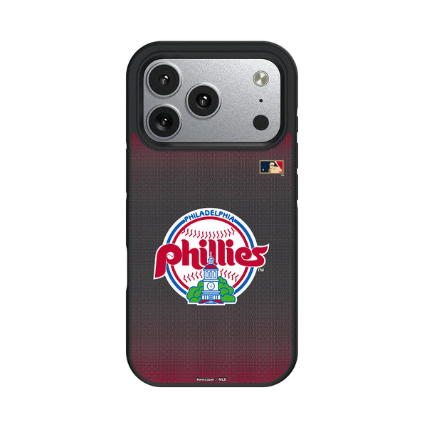 Philadelphia Phillies 1984-1991 - Cooperstown Collection Linen iPhone Bump Phone Case for Apple iPhone