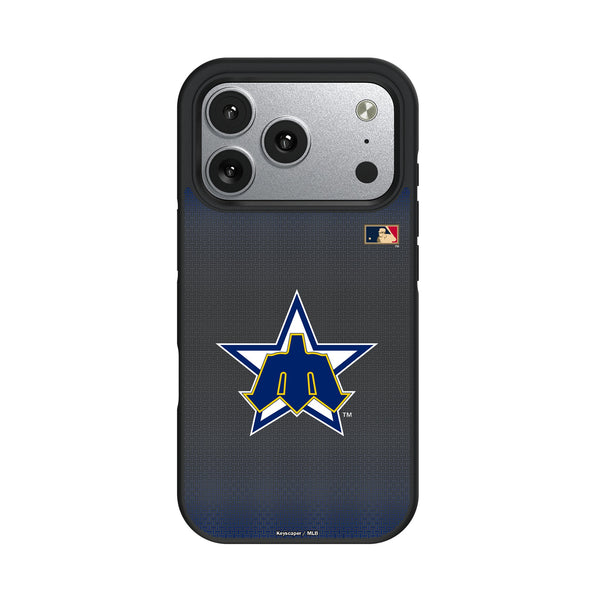 Seattle Mariners 1981-1986 - Cooperstown Collection Linen iPhone Bump Phone Case for Apple iPhone