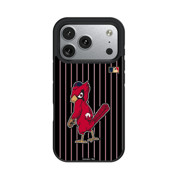 St Louis Cardinals 1950s - Cooperstown Collection Pinstripe iPhone Bump Phone Case for Apple iPhone