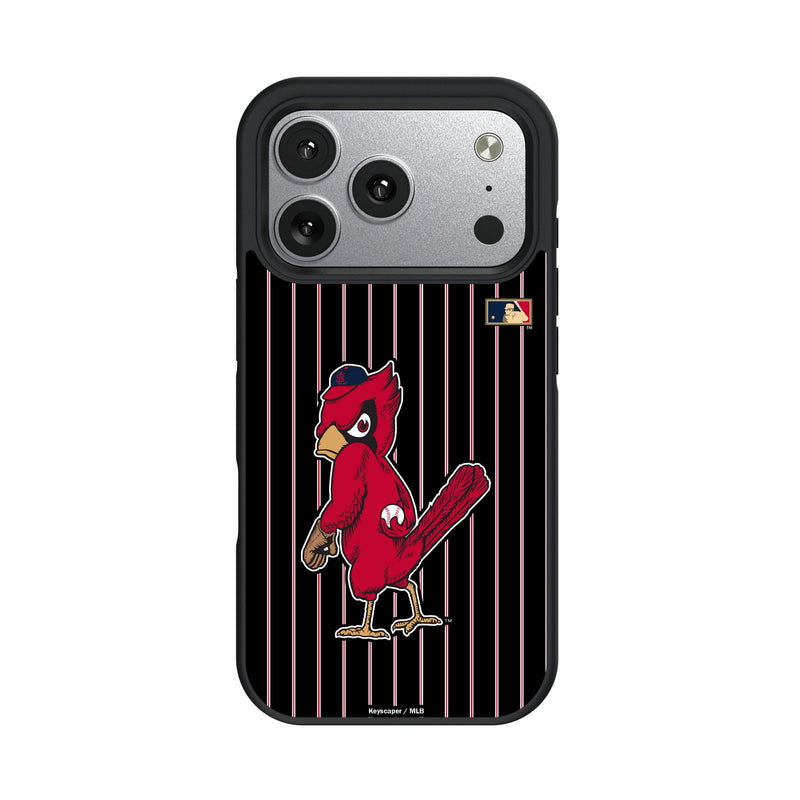 St Louis Cardinals 1950s - Cooperstown Collection Pinstripe iPhone Bump Phone Case for Apple iPhone