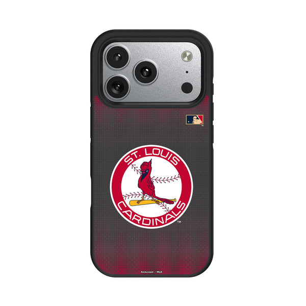 St Louis Cardinals 1966-1997 - Cooperstown Collection Linen iPhone Bump Phone Case for Apple iPhone