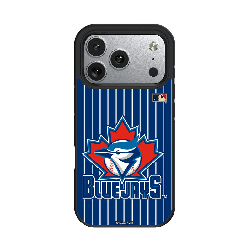 Toronto Blue Jays 1997-2002 - Cooperstown Collection Pinstripe iPhone Bump Phone Case for Apple iPhone