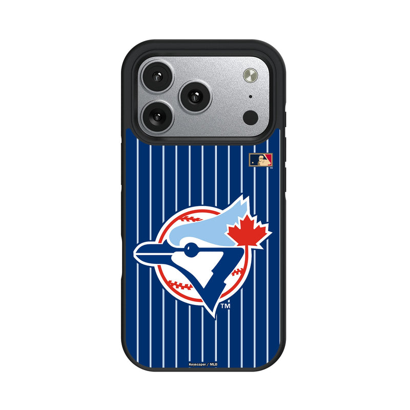 Toronto Blue Jays 1977-1988 - Cooperstown Collection Pinstripe iPhone Bump Phone Case for Apple iPhone