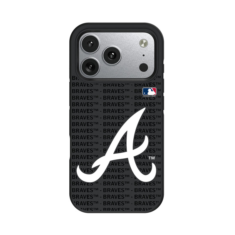 Atlanta Braves Text Backdrop iPhone Bump Phone Case for Apple iPhone