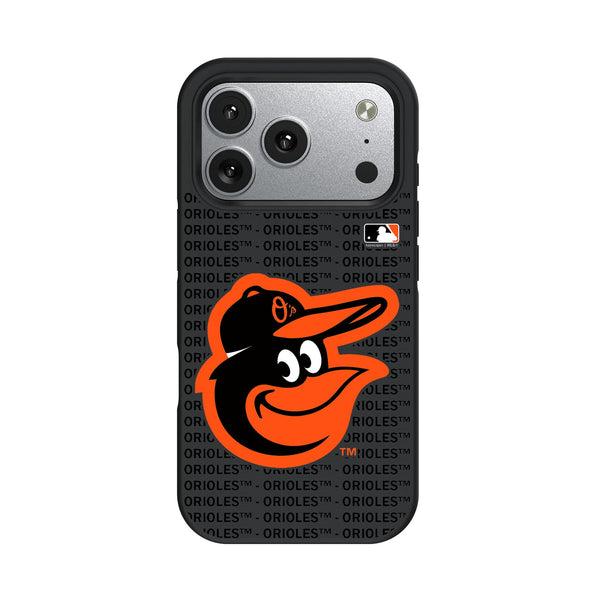 Baltimore Orioles Text Backdrop iPhone Bump Phone Case for Apple iPhone