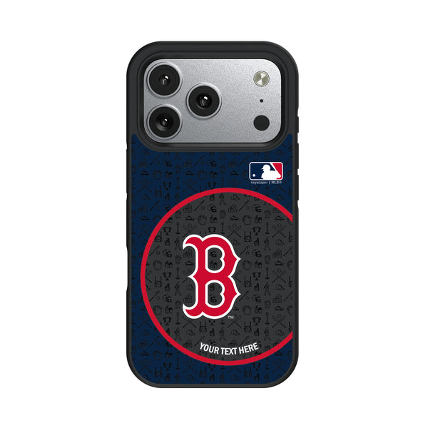 Boston Red Sox Personalized Circle iPhone Bump Phone Case for Apple iPhone