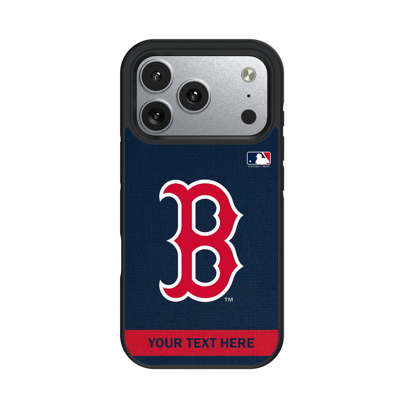 Boston Red Sox Personalized Stripe iPhone Bump Phone Case for Apple iPhone