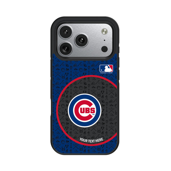 Chicago Cubs Personalized Circle iPhone Bump Phone Case for Apple iPhone