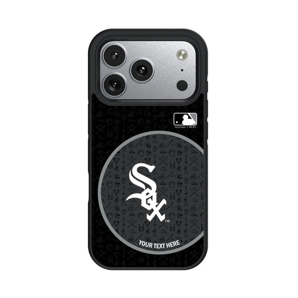 Chicago White Sox Personalized Circle iPhone Bump Phone Case for Apple iPhone