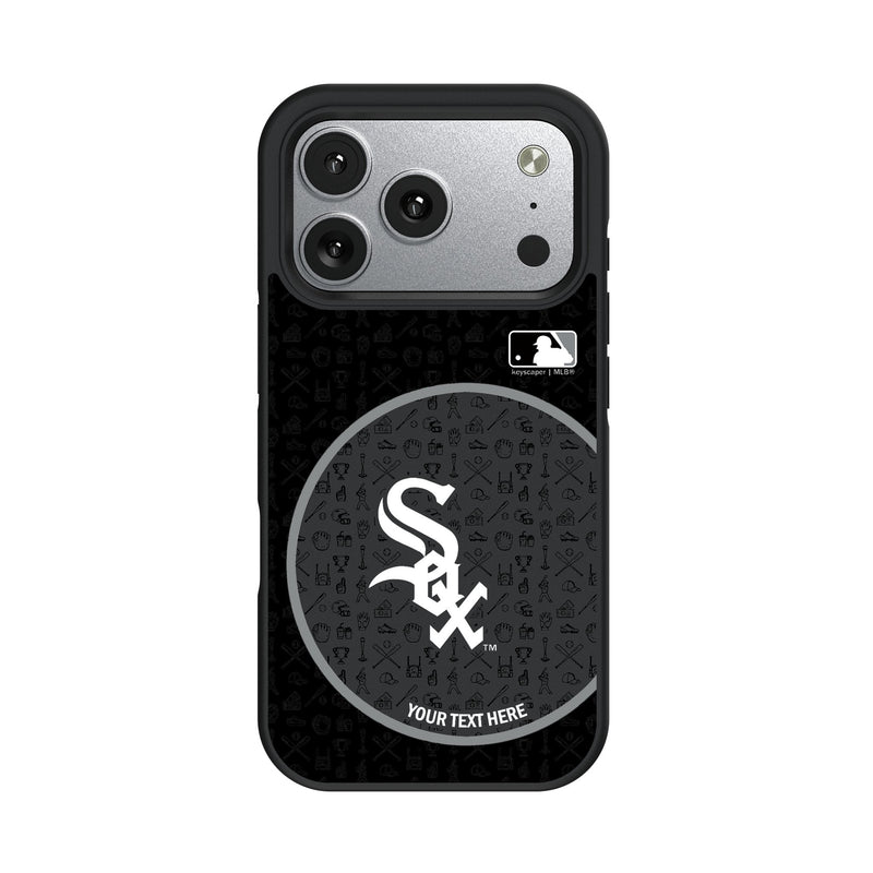 Chicago White Sox Personalized Circle iPhone Bump Phone Case for Apple iPhone