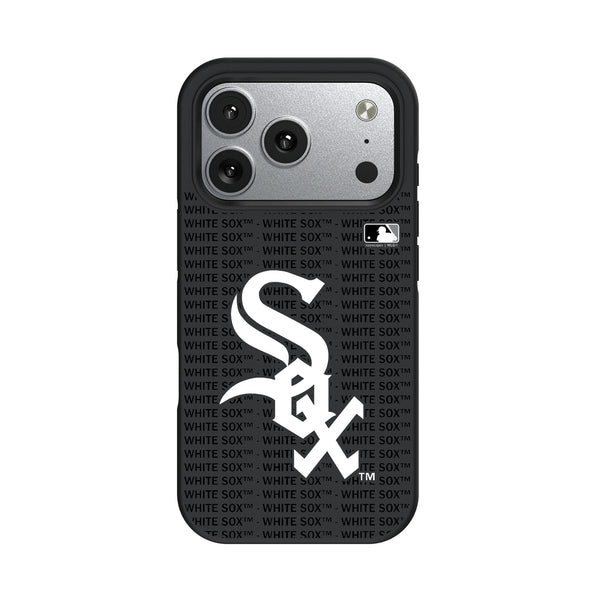 Chicago White Sox Text Backdrop iPhone Bump Phone Case for Apple iPhone