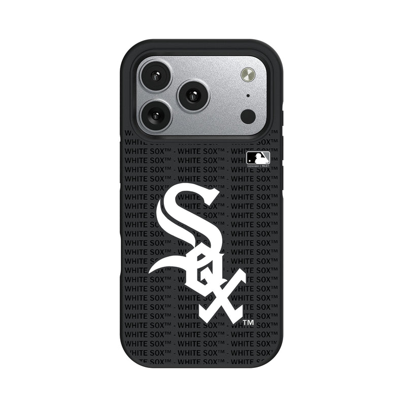 Chicago White Sox Text Backdrop iPhone Bump Phone Case for Apple iPhone