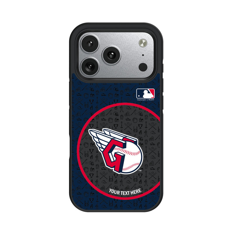 Cleveland Guardians Personalized Circle iPhone Bump Phone Case for Apple iPhone