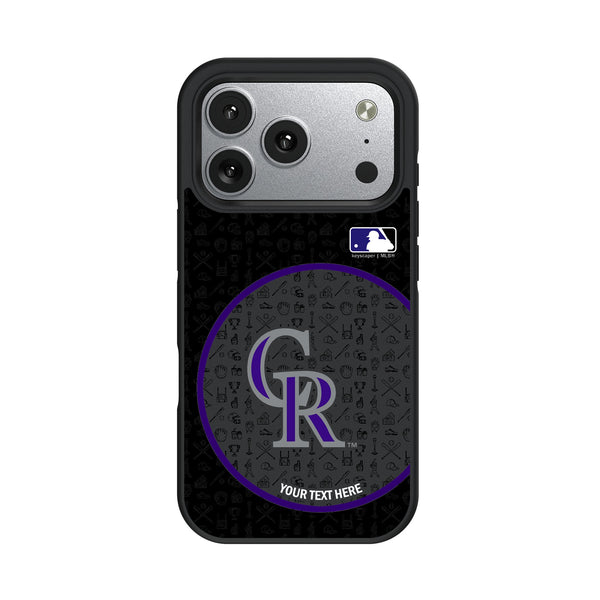 Colorado Rockies Personalized Circle iPhone Bump Phone Case for Apple iPhone