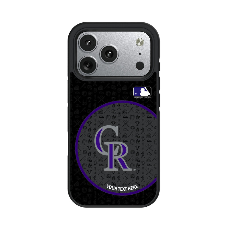 Colorado Rockies Personalized Circle iPhone Bump Phone Case for Apple iPhone