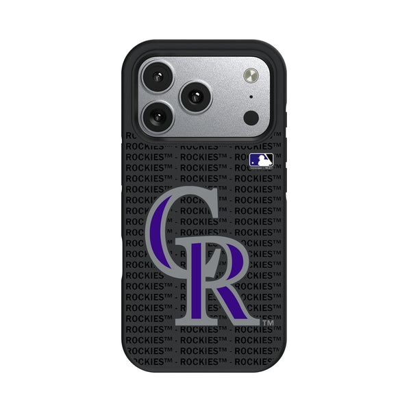 Colorado Rockies Text Backdrop iPhone Bump Phone Case for Apple iPhone
