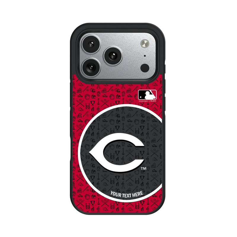 Cincinnati Reds Personalized Circle iPhone Bump Phone Case for Apple iPhone