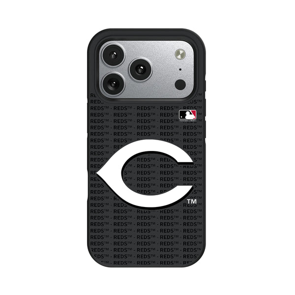Cincinnati Reds Text Backdrop iPhone Bump Phone Case for Apple iPhone