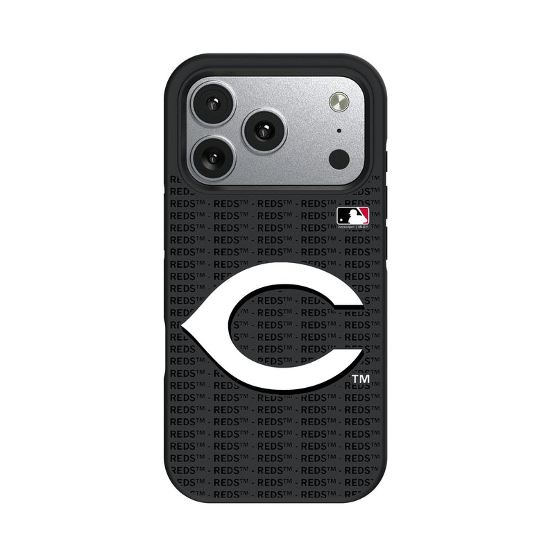 Cincinnati Reds Text Backdrop iPhone Bump Phone Case for Apple iPhone