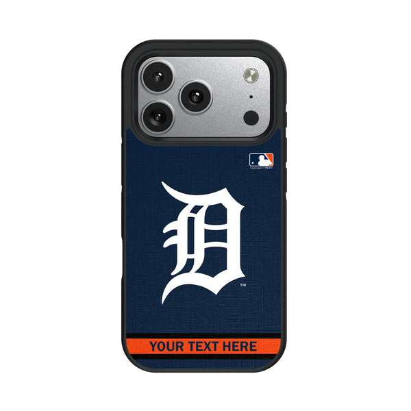Detroit Tigers Personalized Stripe iPhone Bump Phone Case for Apple iPhone