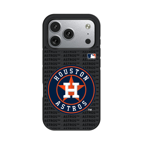 Houston Astros Text Backdrop iPhone Bump Phone Case for Apple iPhone