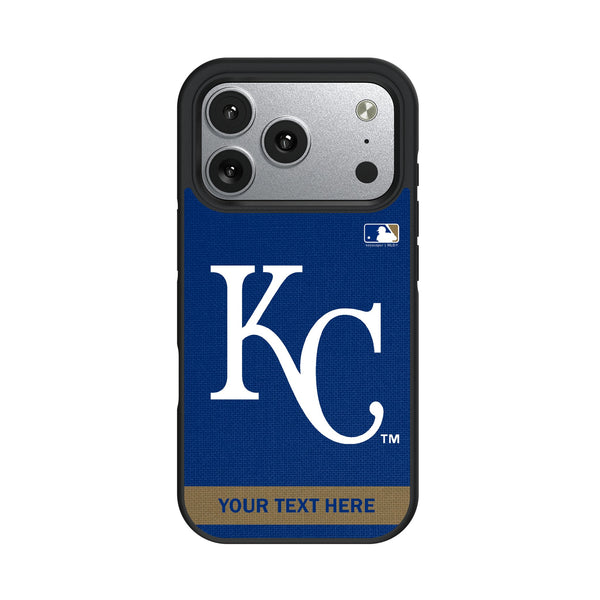 Kansas City Royals Personalized Stripe iPhone Bump Phone Case for Apple iPhone