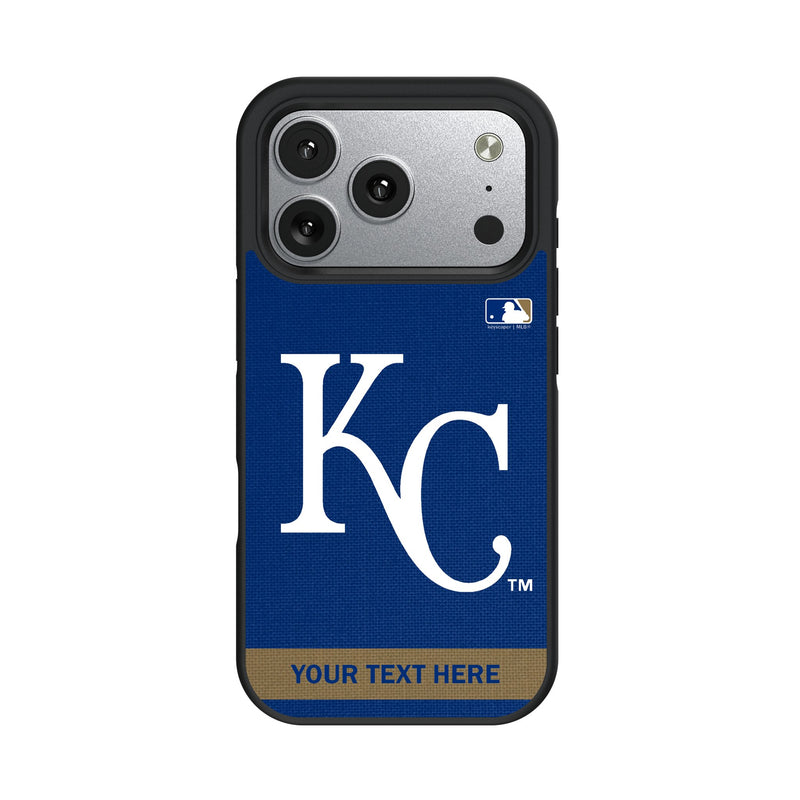 Kansas City Royals Personalized Stripe iPhone Bump Phone Case for Apple iPhone
