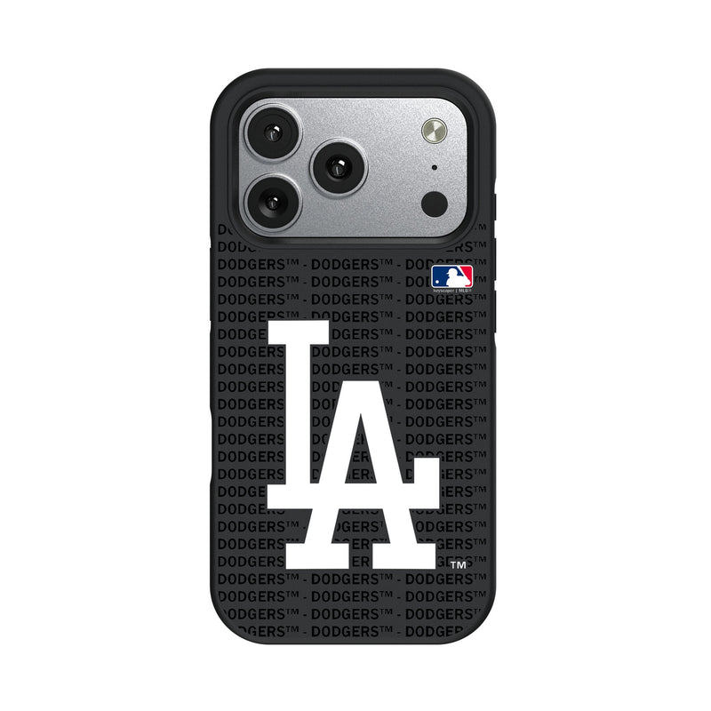 LA Dodgers Text Backdrop iPhone Bump Phone Case for Apple iPhone