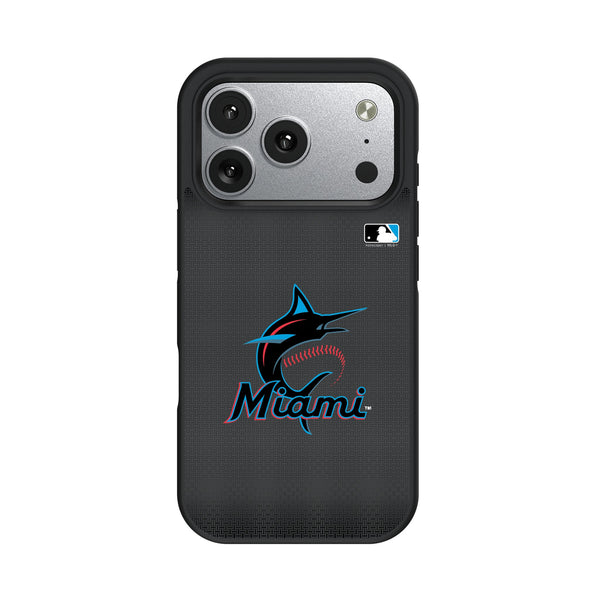 Miami Marlins Linen iPhone Bump Phone Case for Apple iPhone