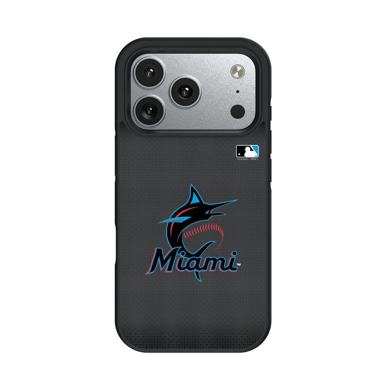 Miami Marlins Linen iPhone Bump Phone Case for Apple iPhone