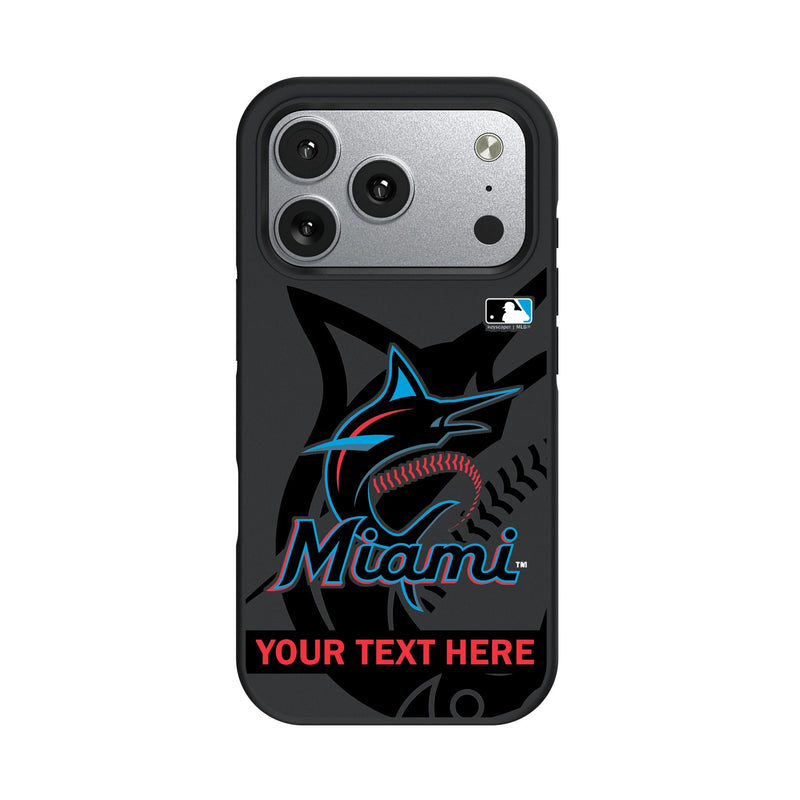 Miami Marlins Personalized Tilt iPhone Bump Phone Case for Apple iPhone