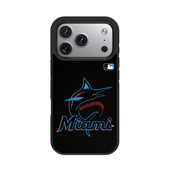 Miami Marlins Solid iPhone Bump Phone Case for Apple iPhone