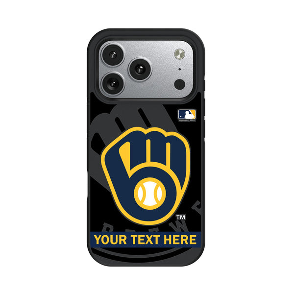 Milwaukee Brewers Personalized Tilt iPhone Bump Phone Case for Apple iPhone