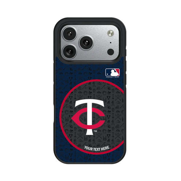Minnesota Twins Personalized Circle iPhone Bump Phone Case for Apple iPhone