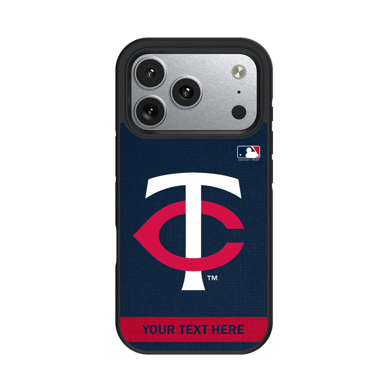 Minnesota Twins Personalized Stripe iPhone Bump Phone Case for Apple iPhone