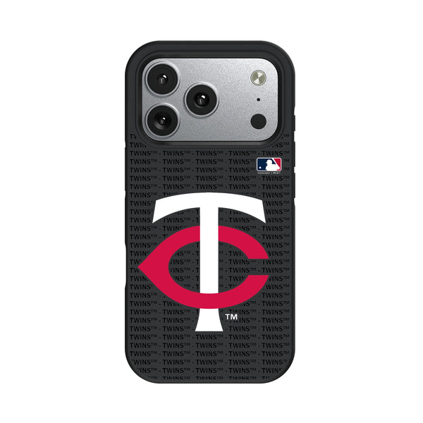 Minnesota Twins Text Backdrop iPhone Bump Phone Case for Apple iPhone