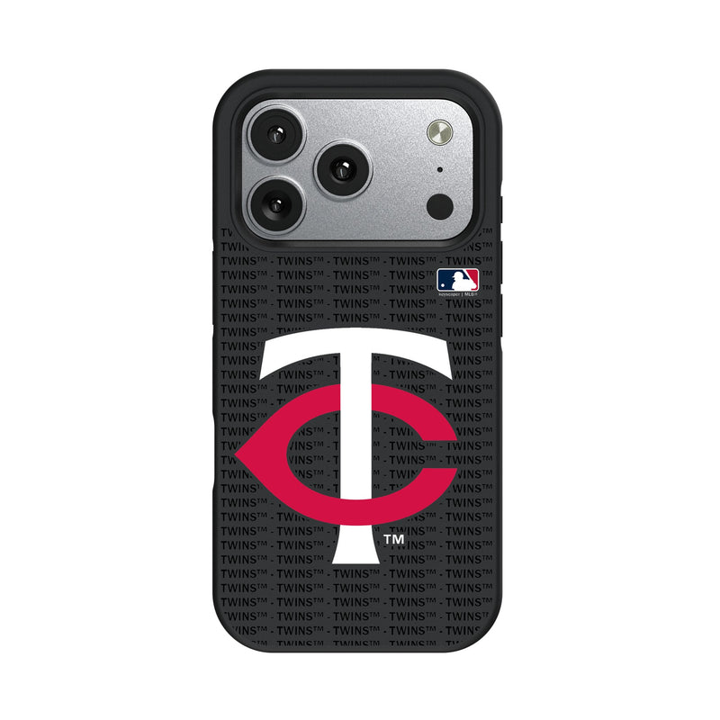 Minnesota Twins Text Backdrop iPhone Bump Phone Case for Apple iPhone