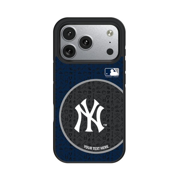 New York Yankees Personalized Circle iPhone Bump Phone Case for Apple iPhone