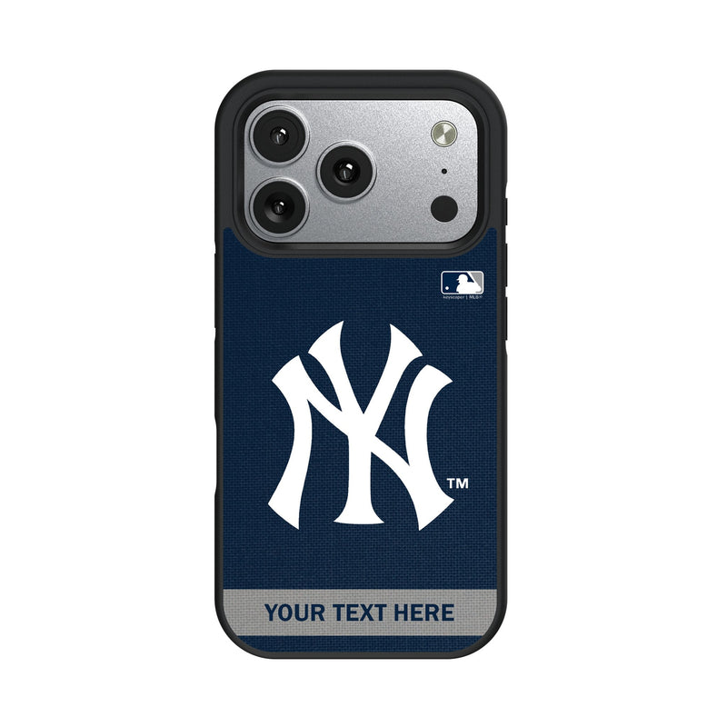 New York Yankees Personalized Stripe iPhone Bump Phone Case for Apple iPhone