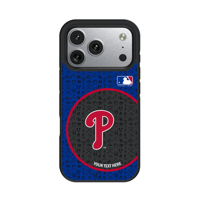 Philadelphia Phillies Personalized Circle iPhone Bump Phone Case for Apple iPhone