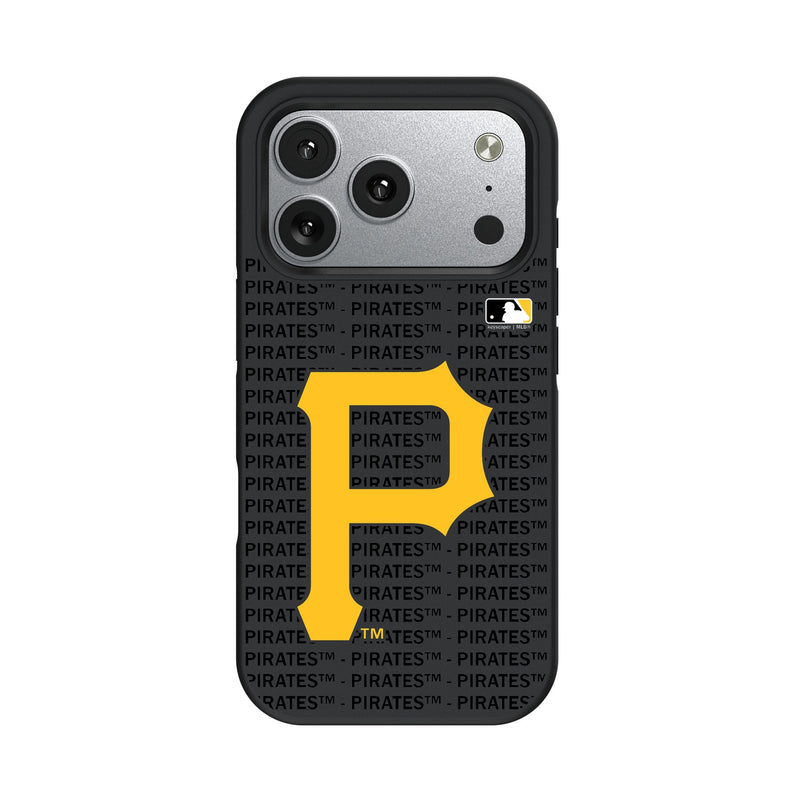 Pittsburgh Pirates Text Backdrop iPhone Bump Phone Case for Apple iPhone