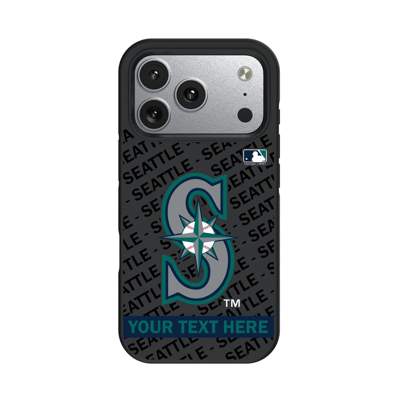 Seattle Mariners Personalized Tilt iPhone Bump Phone Case for Apple iPhone